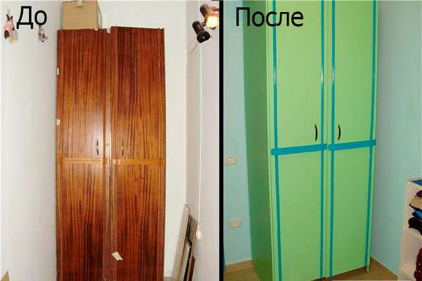 Перекрашиваем старый шкаф: подготовка и техника покраски - фото