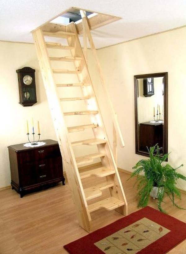 Чердачная лестница своими руками в доме Идеи :фото и видео с фото