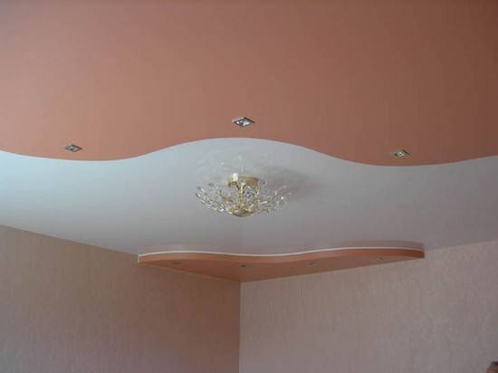 Варианты подсветки потолка на кухне - фото